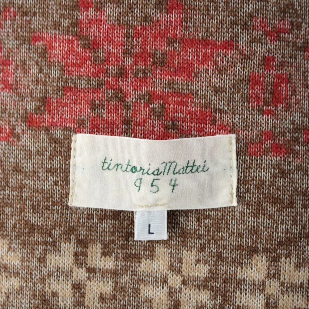 Tintoria Mattei NWT Polyester Blend Sweater / Jacket Size Large In Browns - Picture 7 of 13